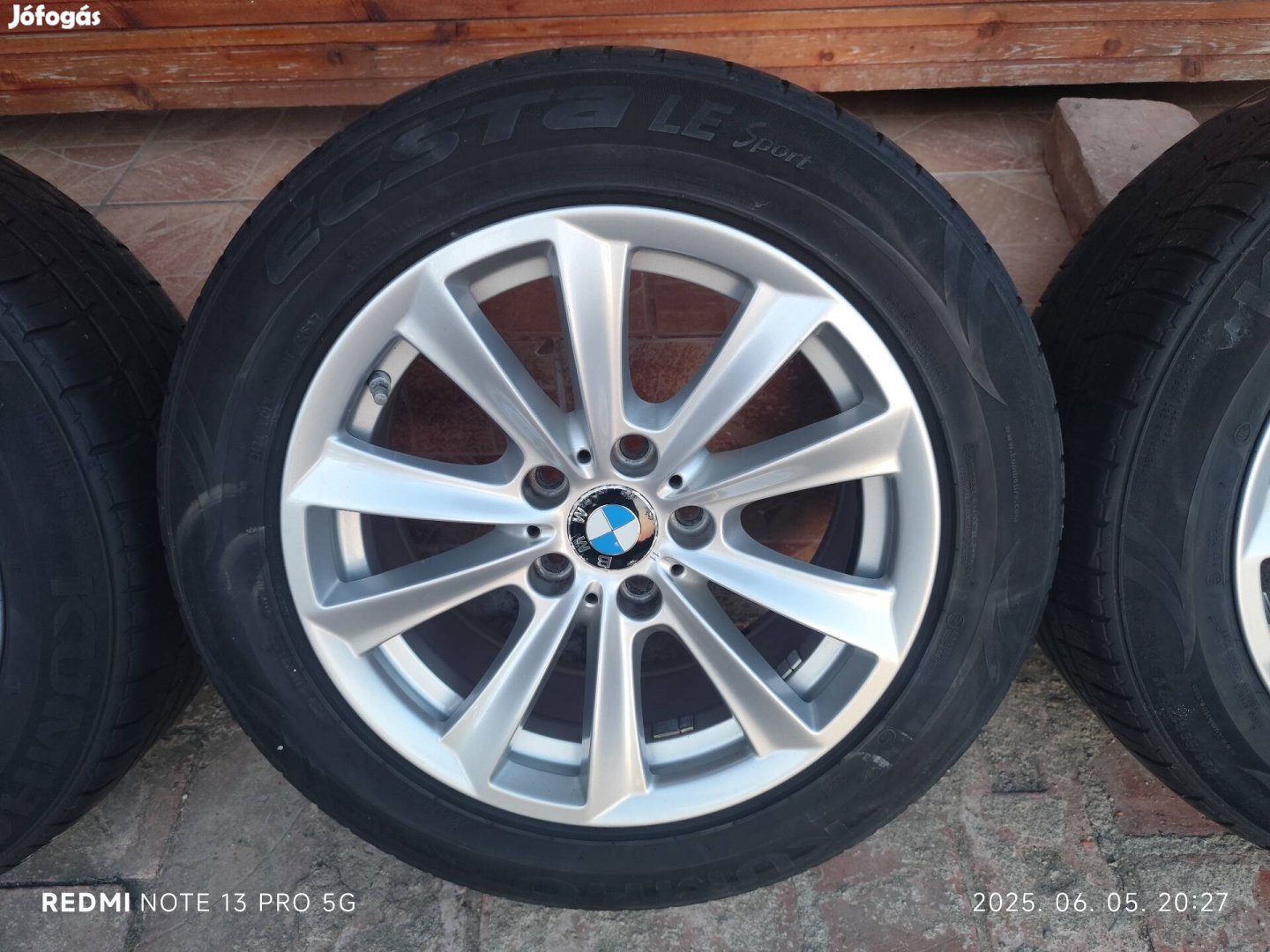 BMW alufelni garnitúra Tpms szenzorokkal! 17" 8J  Szép állapot