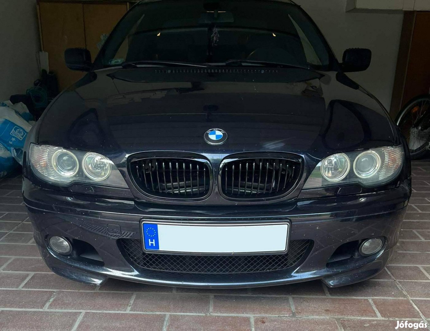 BMW e46 face coupe/cabrio vese hűtőrács lakk fekete