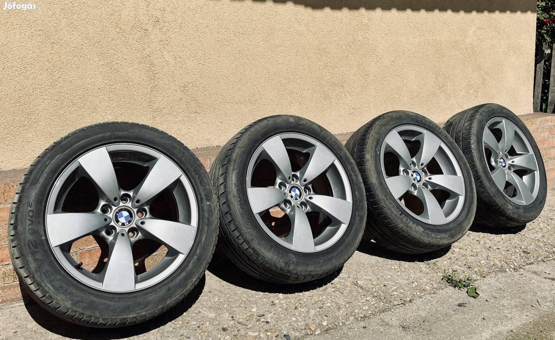 BMW e60 gyári alufelni szett nyári gumikkal