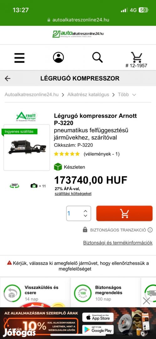 BMW e61 légrugó kompresszor