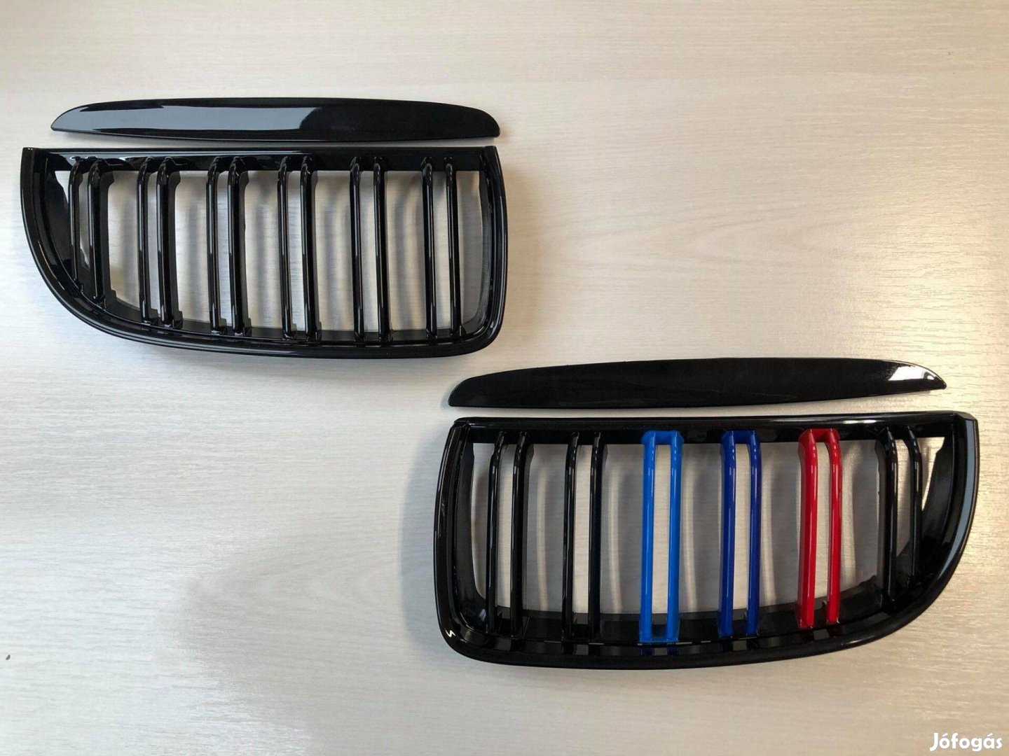 BMW e90 e91 preface vese hűtőrács lakk fekete dupla pálcás /M