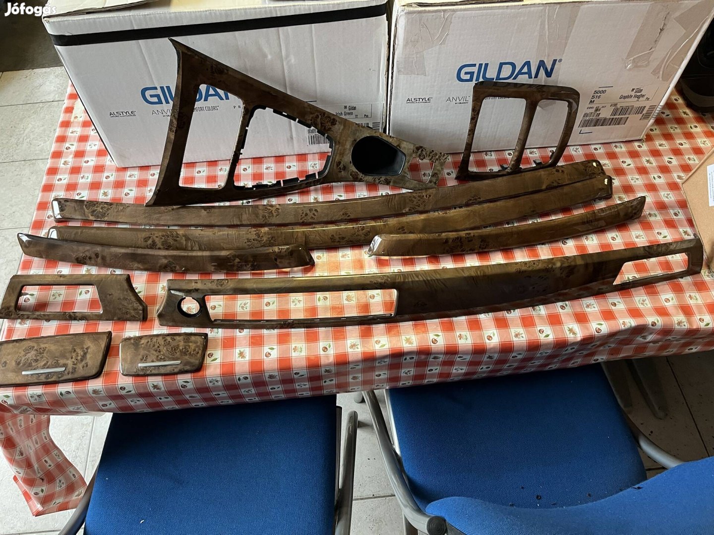 BMW e93 cabriolet világos famintás belső burkolat szett