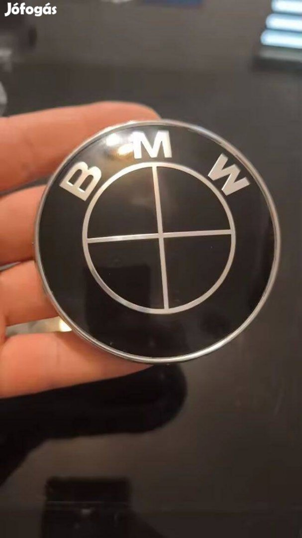 BMW embléma 74 mm fekete