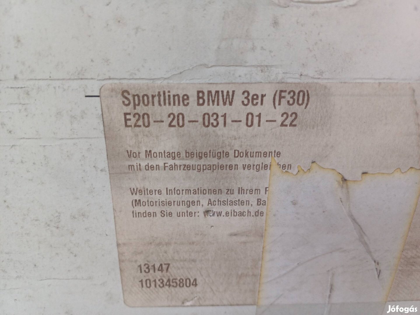 BMW f30 ültetőrugó