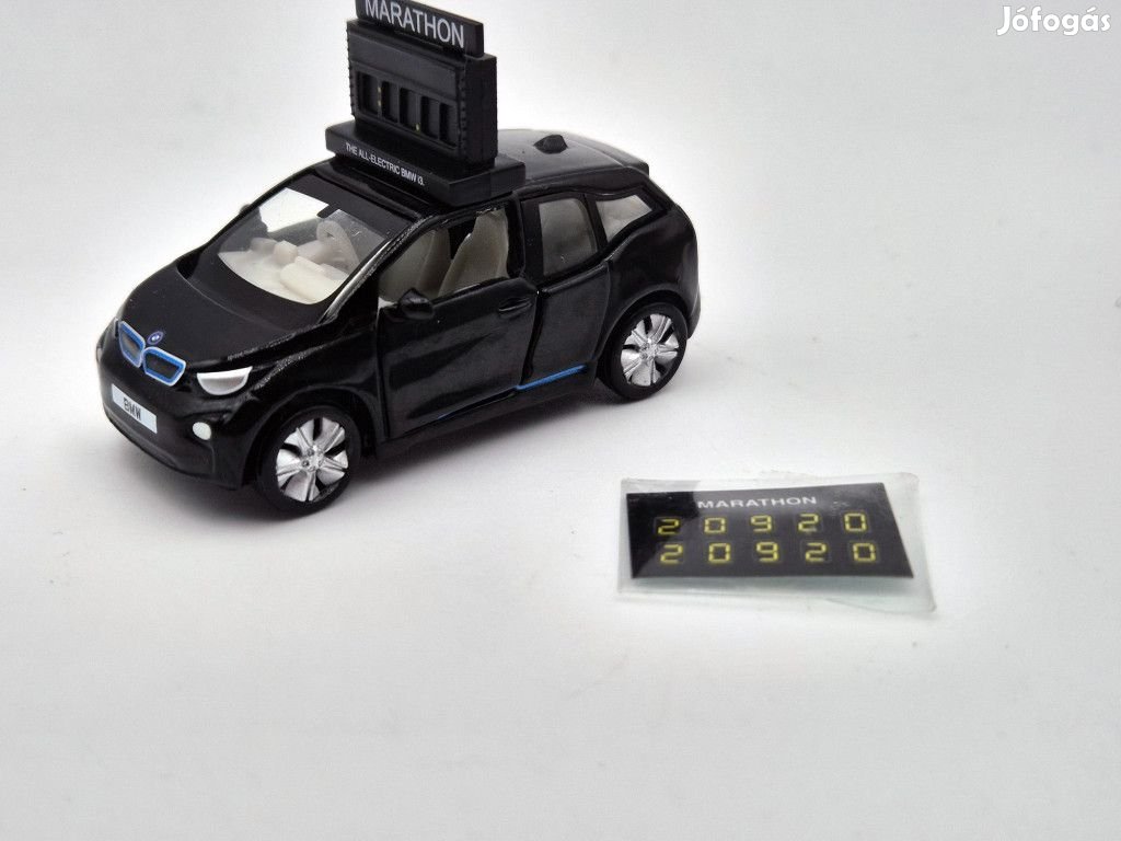 BMW i3 Marathon Clock Car -  Tiny Toys - 1:64