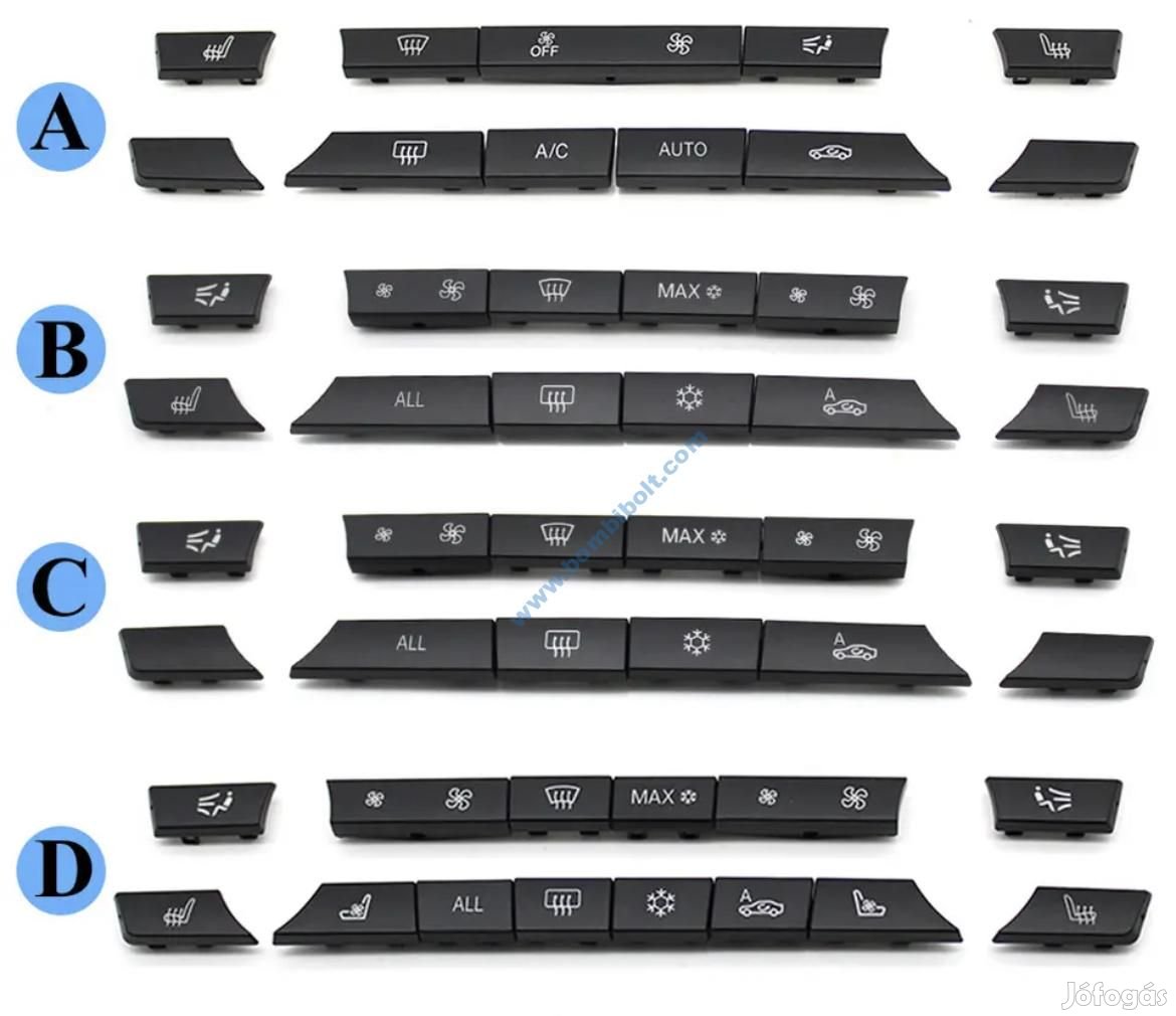 BMW klíma panel gombok gombok F01 F02 F06 F07 F10 F11 F18 F12 F13 F15