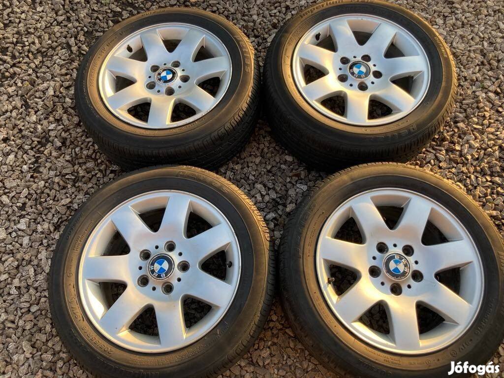 BMW komplett kerekek 205/55 R16 jó gumikkal DOT1820