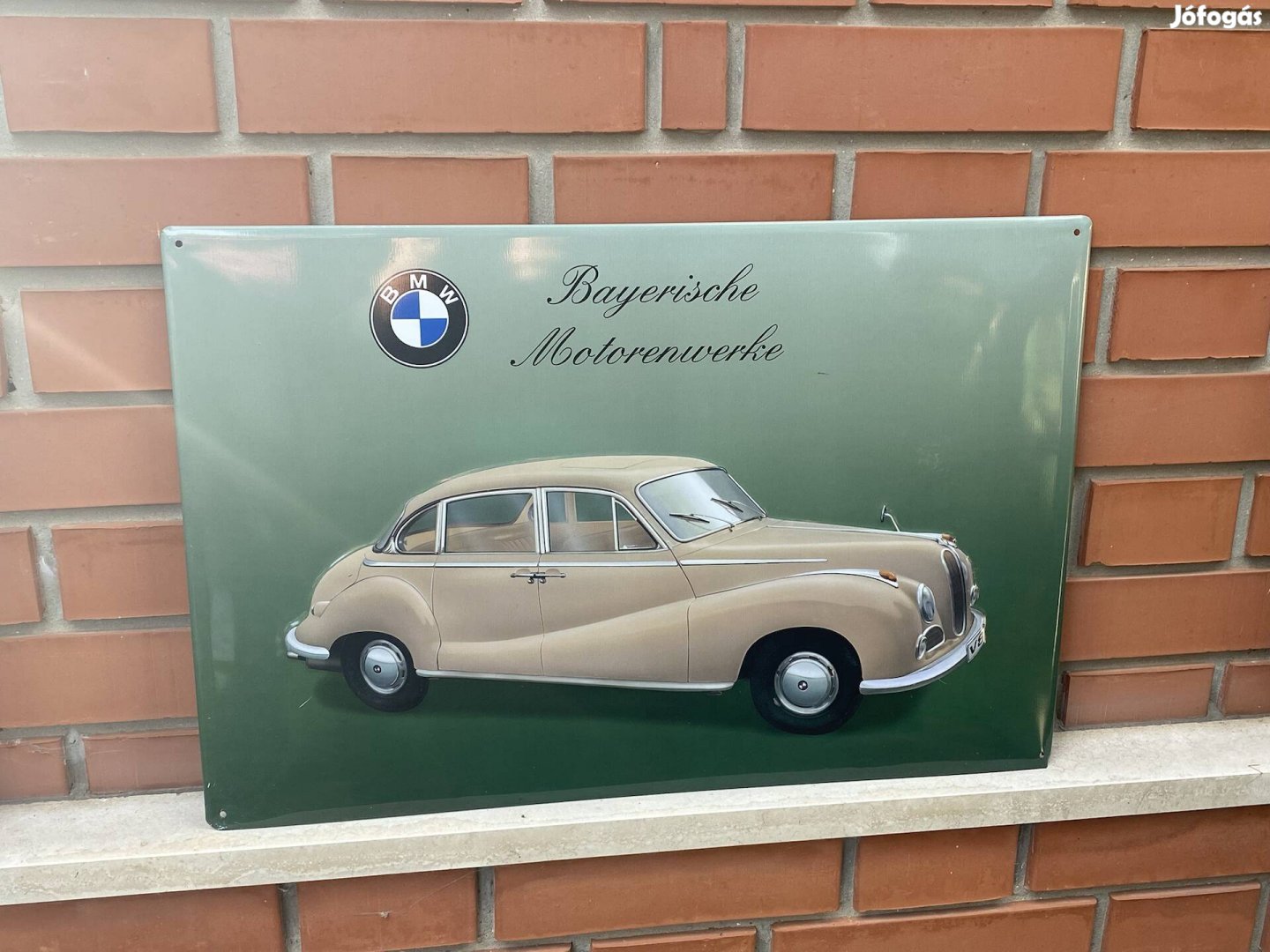 BMW reklám fémtábla 39x59 cm.