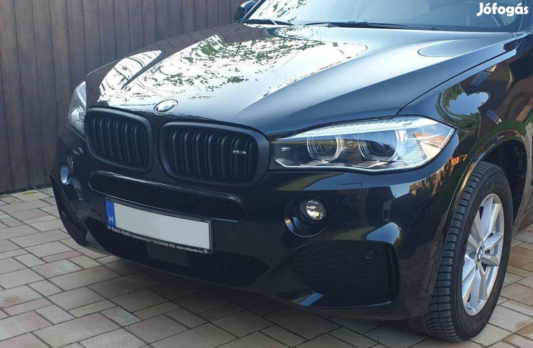 BMW x5 x6 ( F15 F16 ) vese hűtőrács matt fekete dupla pálcás