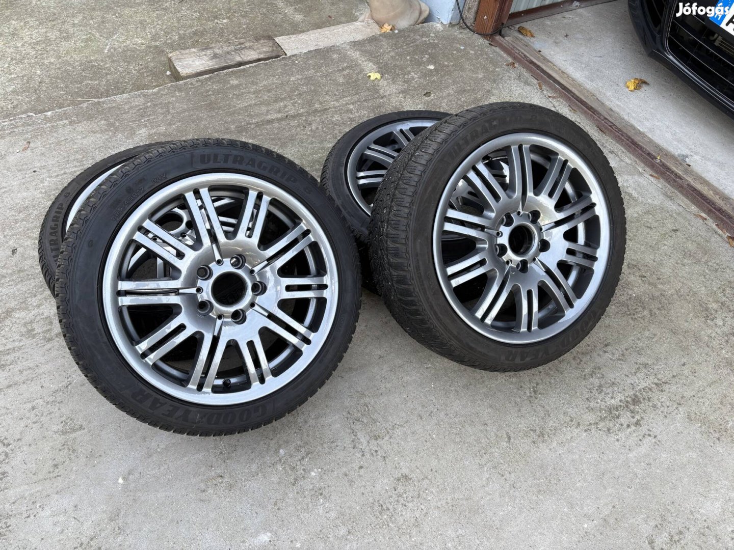 BMw alufelni szett, 5x120, 17" téli gumikkal felni E46/E90/E91