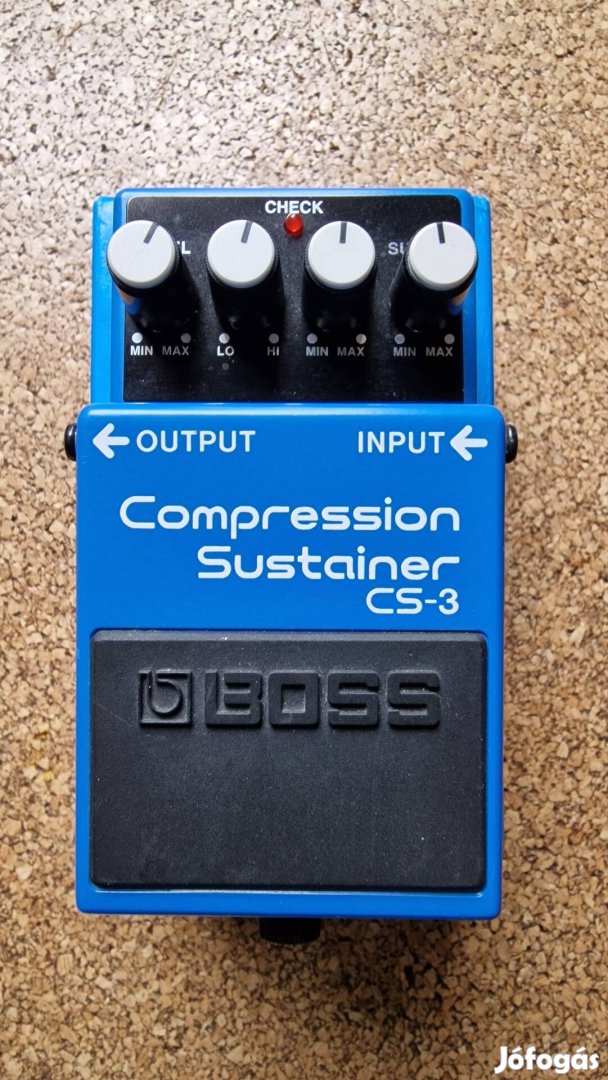 BOSS CS-3 kompresszor gitár pedál 