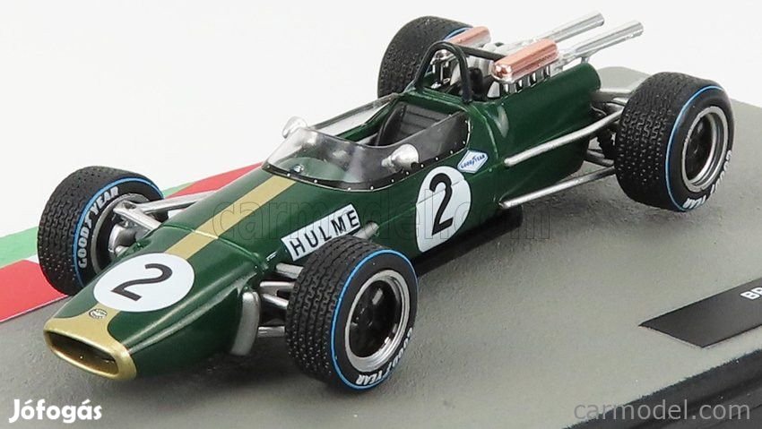 BRABHAM  F1  BT24 N 2 DENNIS HULME SEASON 1967 WORLD CHAMPION  GREEN