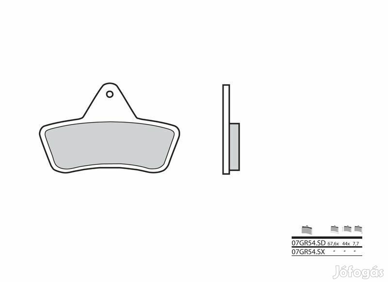 BREMBO Off-Road szinterezett fém fékbetétek - 07GR54SX
