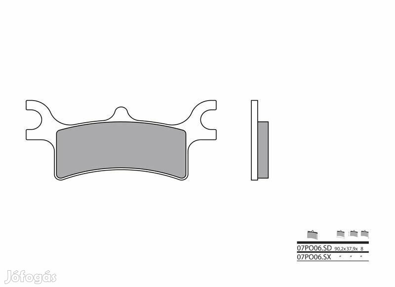 BREMBO Off-Road szinterezett fém fékbetétek - 07PO06SX