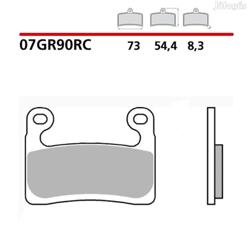 BREMBO Racing Karbon-Kerámia Fékbetétek - 07GR90RC