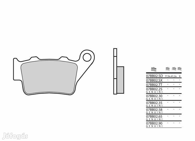 BREMBO Road Karbon-Kerámia Fékbetétek - 07BB02CC