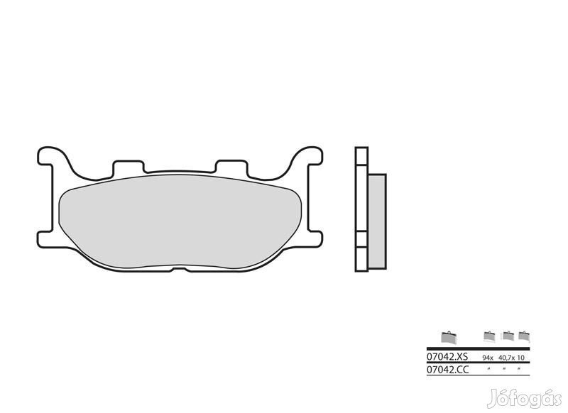 BREMBO Robogó Szén-Kerámia Fékbetétek - 07042CC