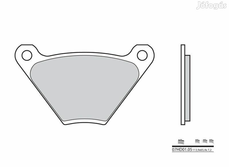 BREMBO Utcai Szén-Kerámia Fékbetétek - 07HD0105