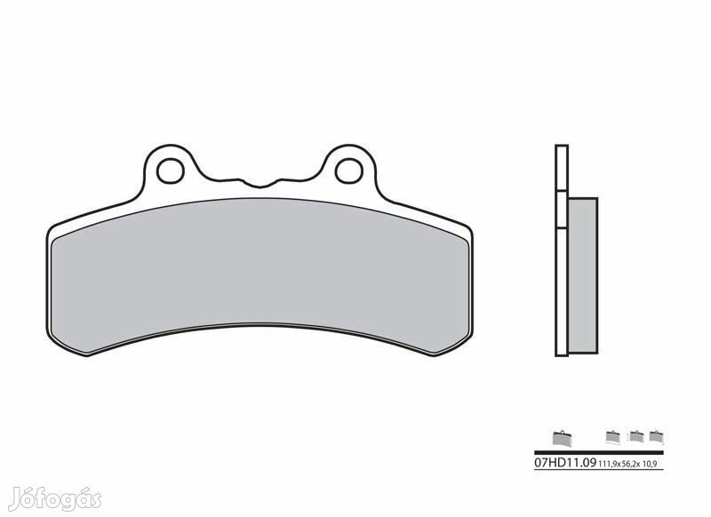 BREMBO Utcai Szén-Kerámia Fékbetétek - 07HD1109