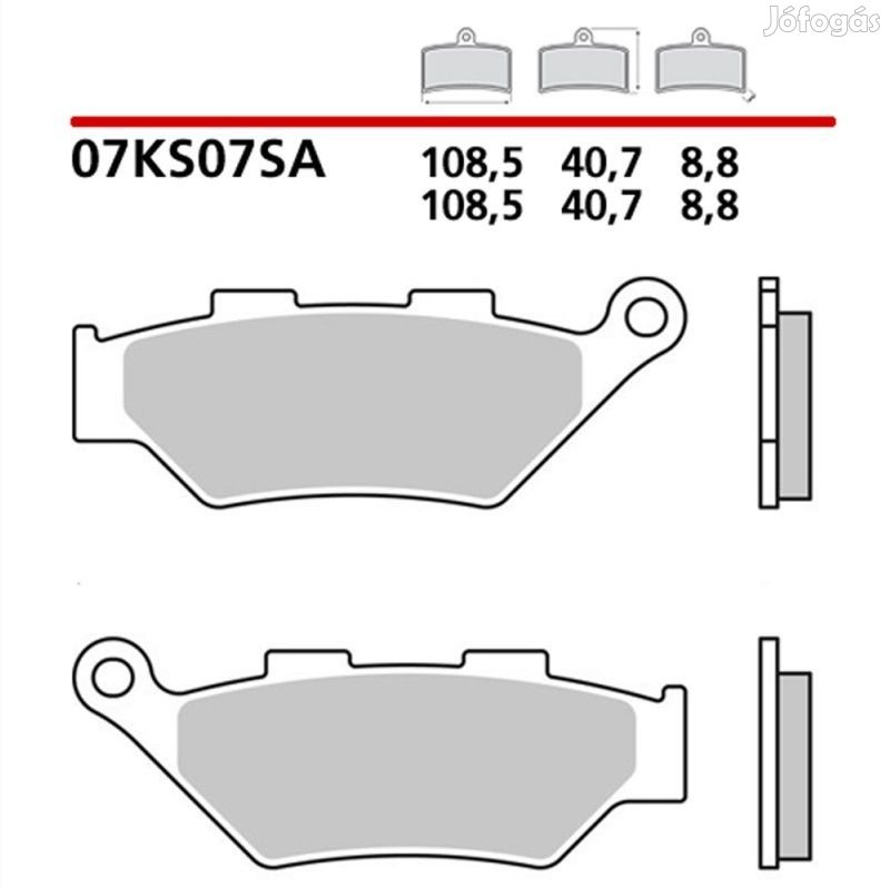 BREMBO szinterezett fékbetétek - 07KS07SA