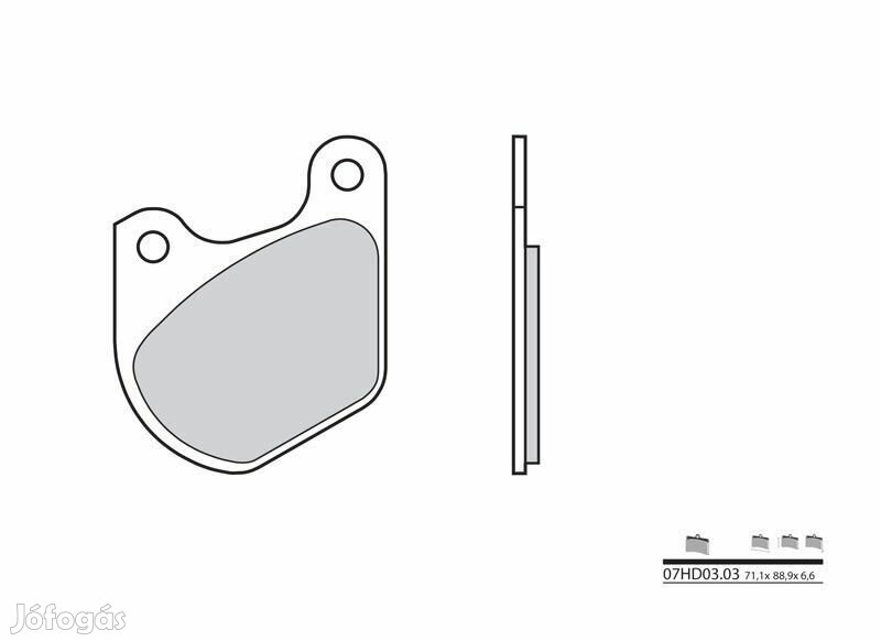 BREMBO utcai szén-kerámia fékbetétek - 07HD0303