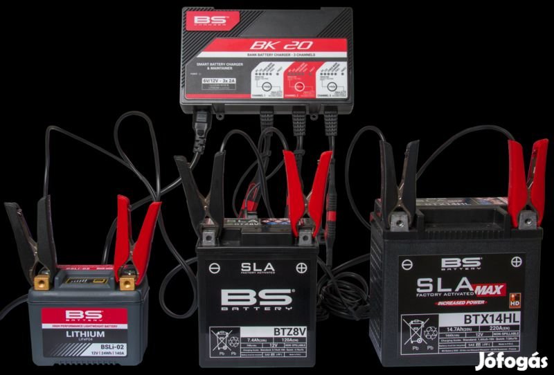 BS BATTERY BK20 Okos Akkumulátortöltő - 6V/12V 3x2A