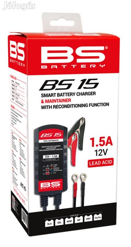BS BATTERY BS15 Okos Akkumulátortöltő