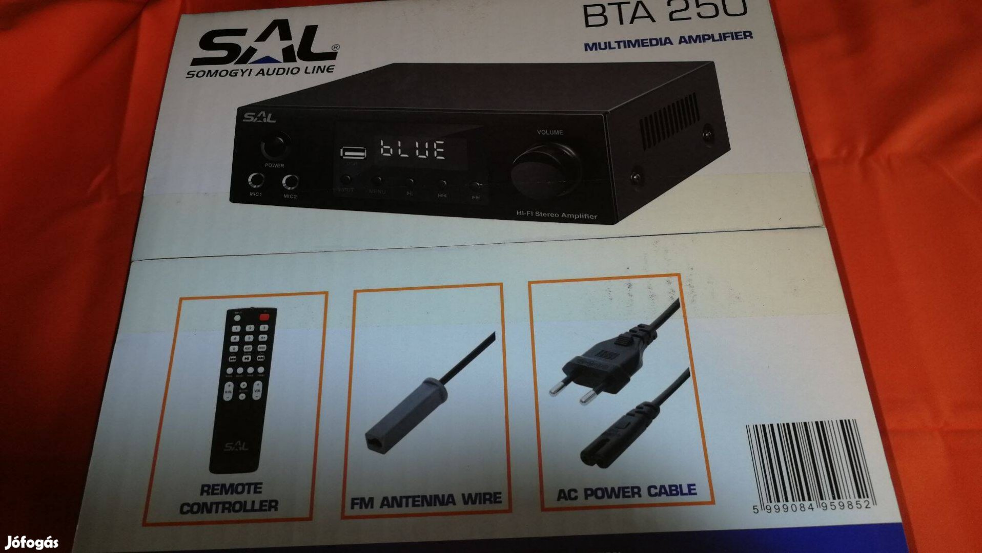 BTA250 multimédiás hifi erősítő, vadonatúj