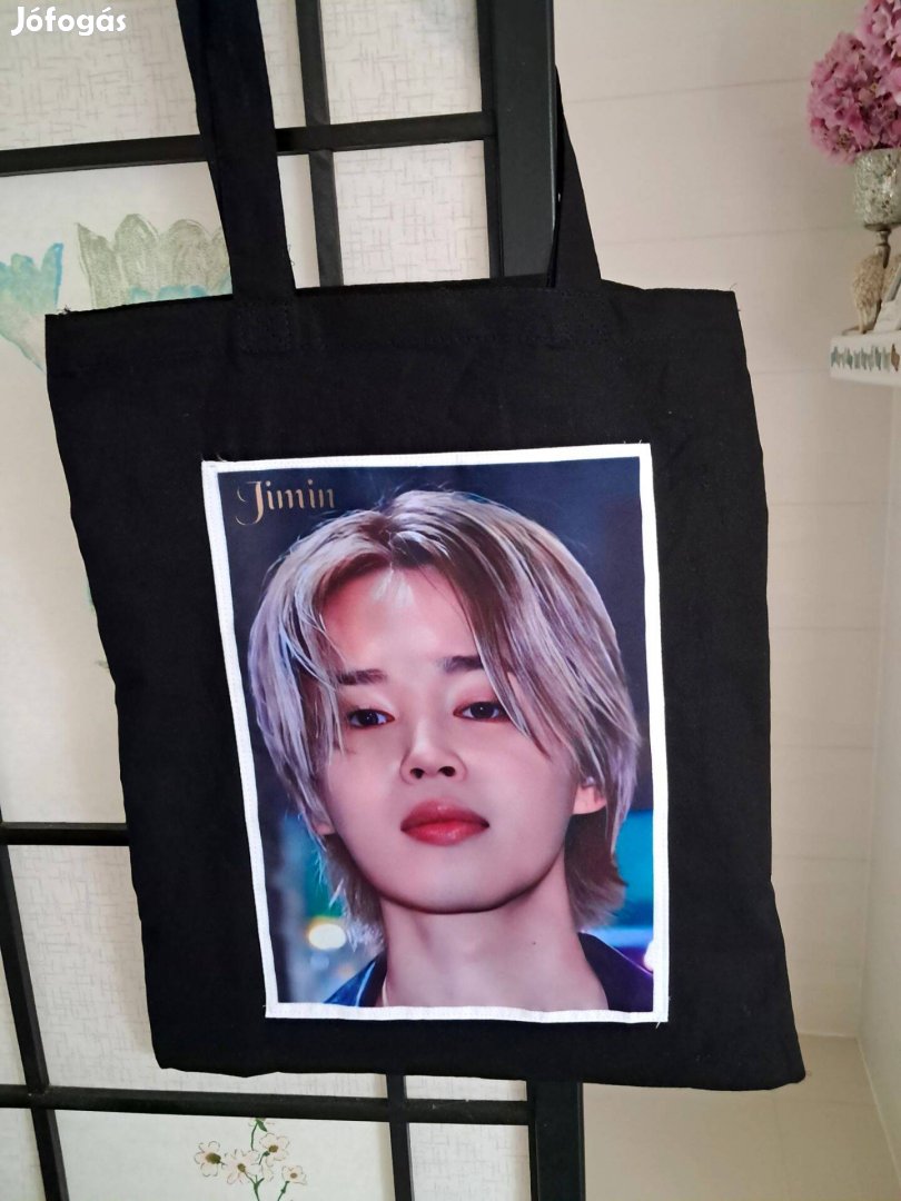 BTS Jimin mintás vászontáska