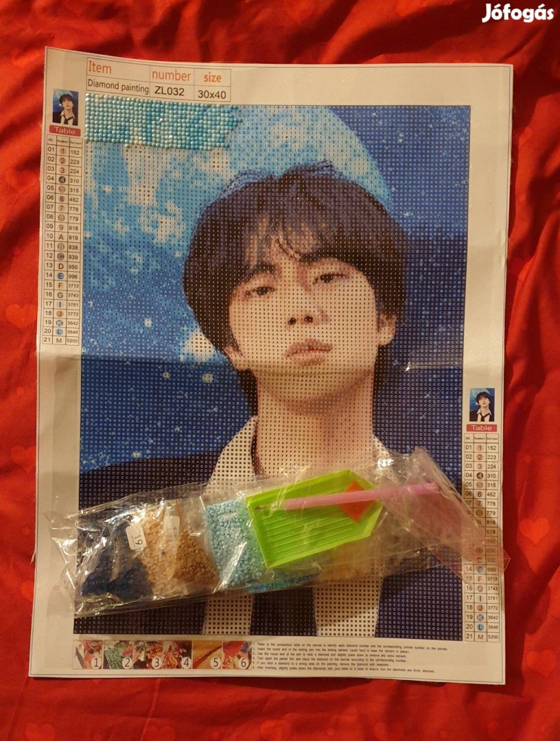 BTS Jin gyémántszemes kirakó