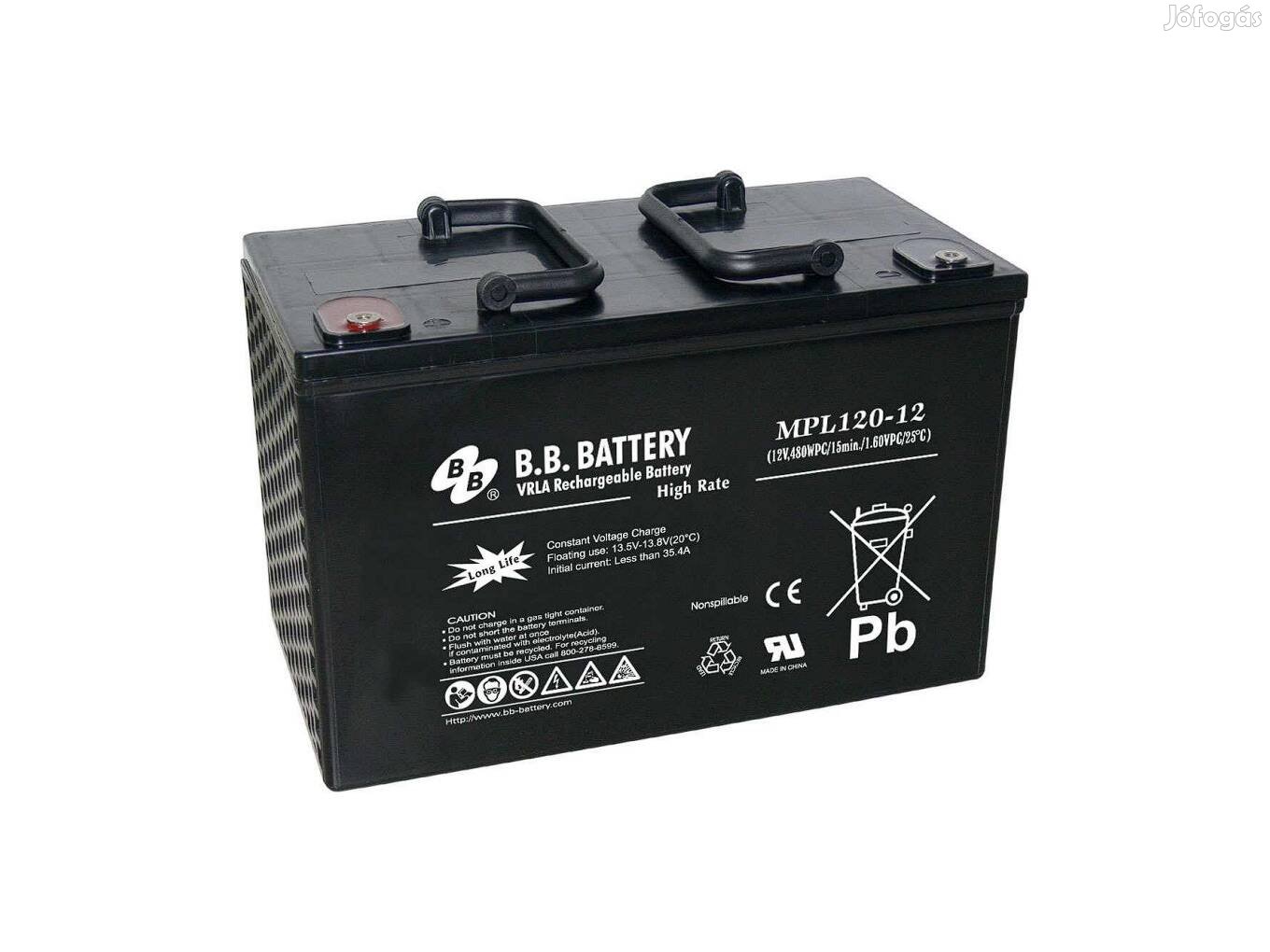B.B. Battery 12V 120Ah Zselés akkumulátor MPL120-12