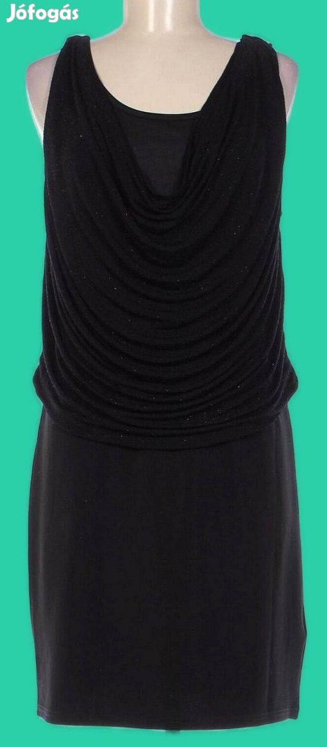 B.Young moletti exkluzív fekete alkalmi karcsúsító ruha XL