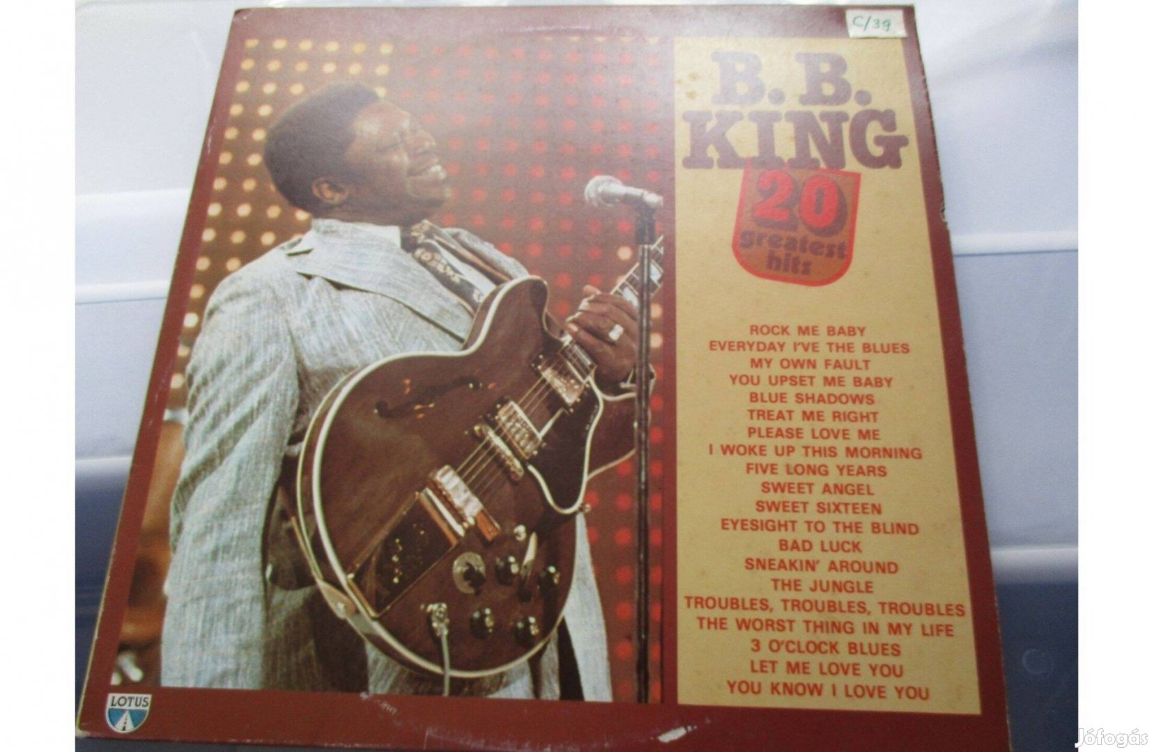 B. B. King bakelit hanglemez eladó