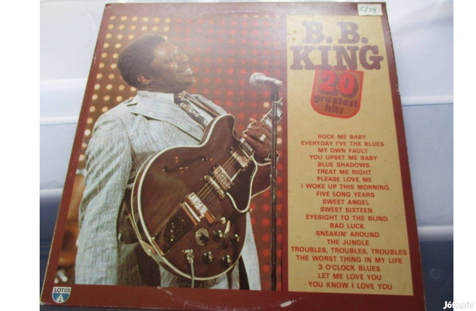 B. B. King bakelit hanglemez eladó