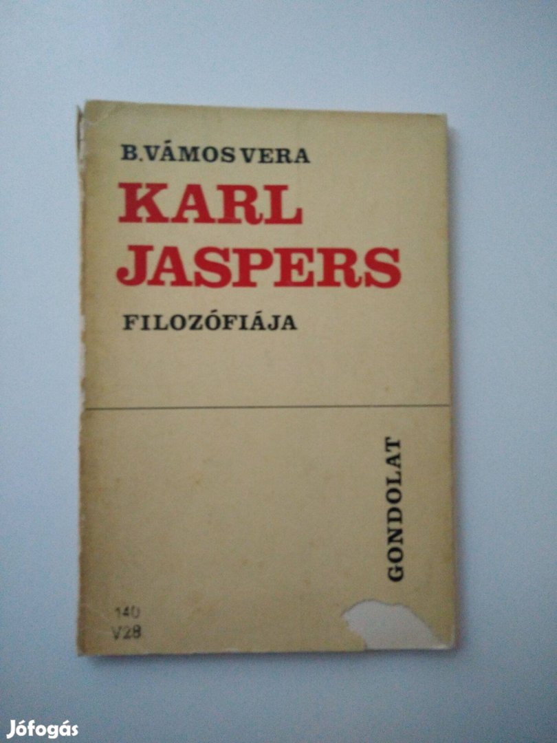 B. Vámos Vera - Karl Jaspers filozófiája