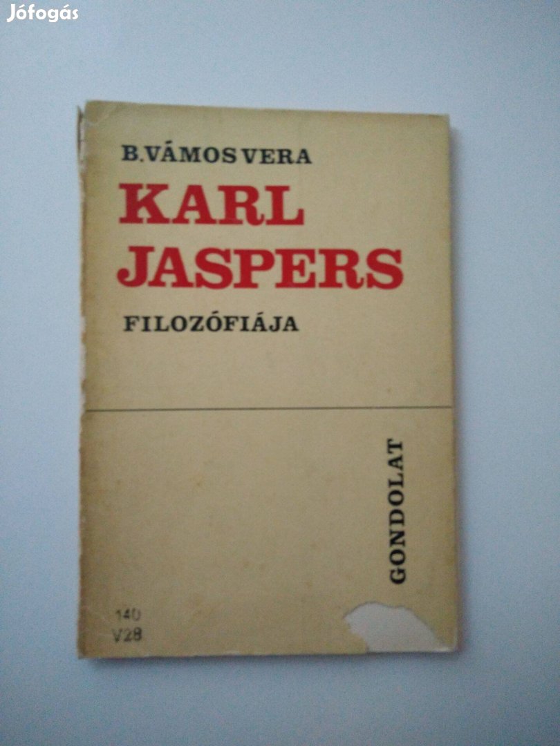 B. Vámos Vera - Karl Jaspers filozófiája