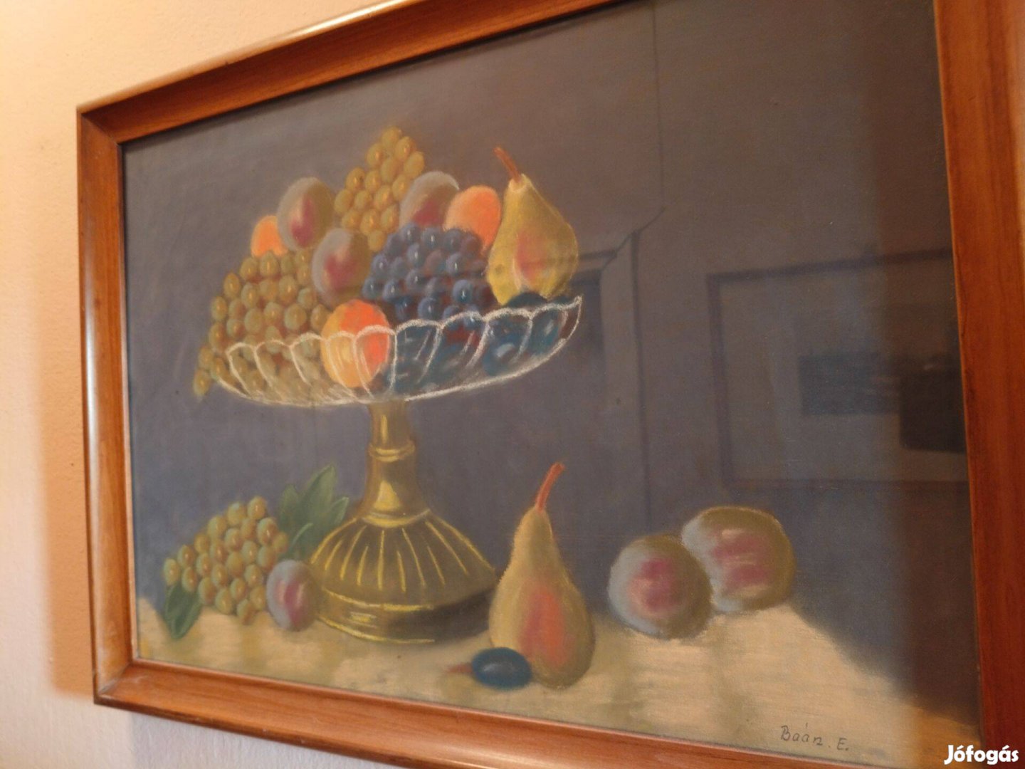 Baán Endre fa keretes csendélet festmény