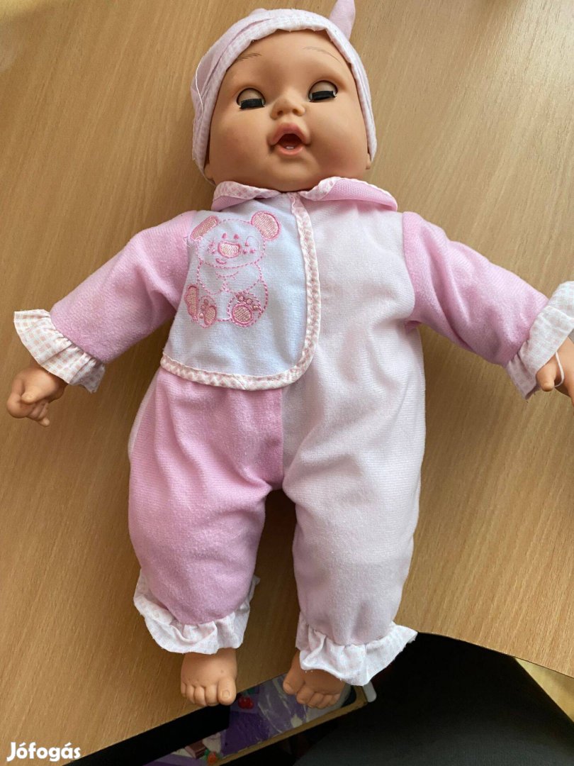 Baba játék 40-45 cm-es - beszél gagyog