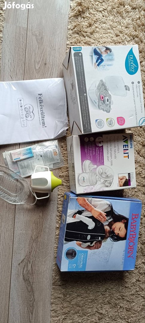 Babacsomag babybjörn,avent,mellszívó ajándék 