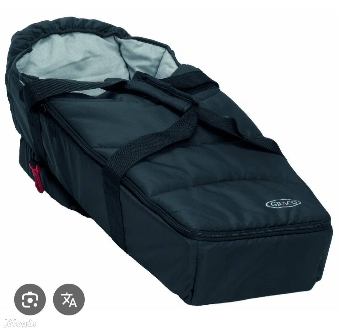 Babahordozó Graco mózeskosár újszülöttnek 74x45x17 vízálló +ajándékok