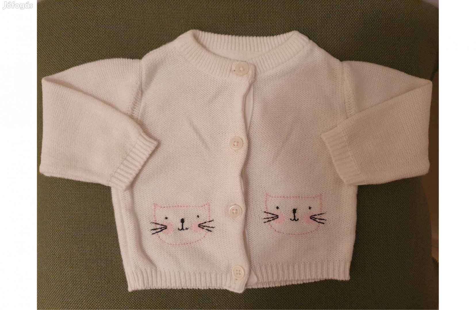 Babakardigán, tchibo, fehér, 62-68