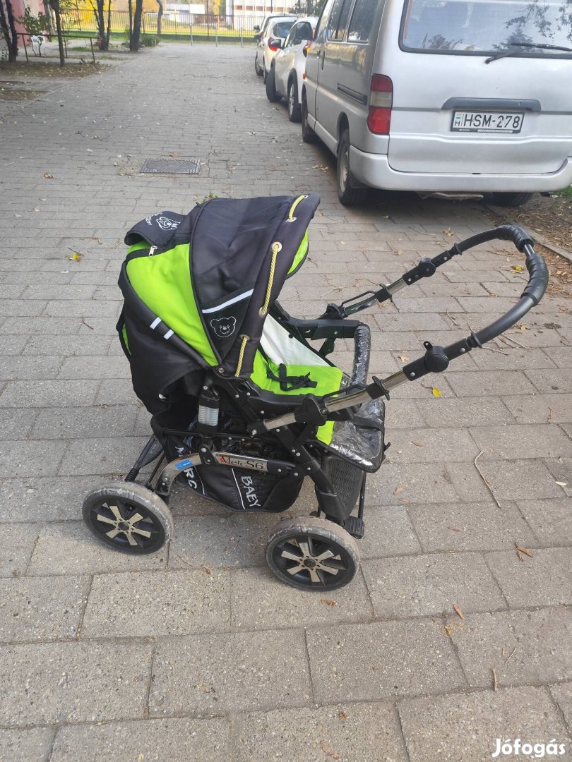 Babakocsi zöld színben eladó 