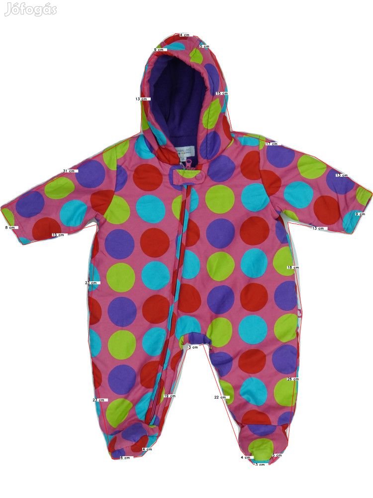 Babaluno Baby Használt (újszerű) Lány Baby overál (Méret: 68)