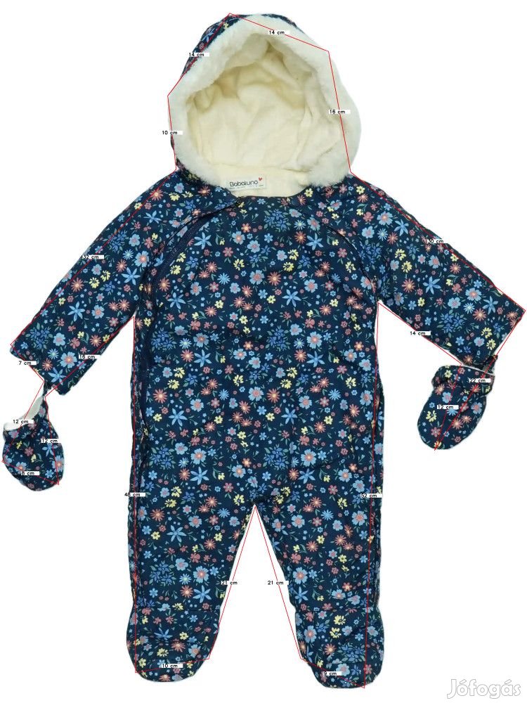 Babaluno Baby Használt (újszerű) Lány Baby overál (Méret: 74)