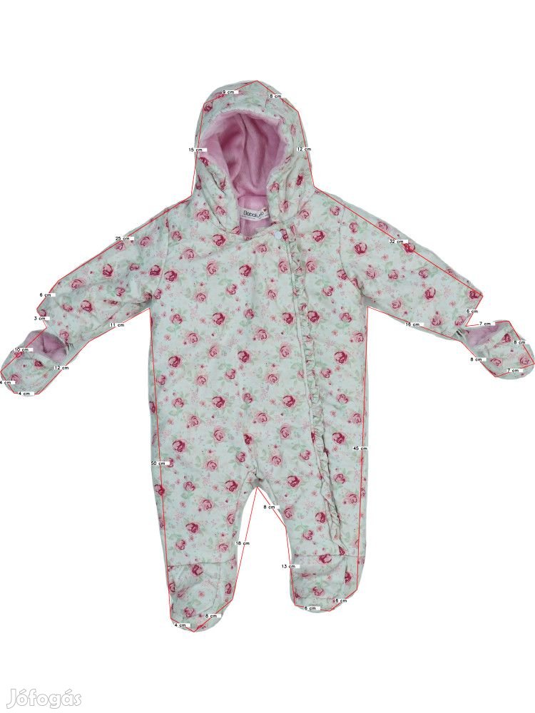 Babaluno Baby Használt (újszerű) Lány Baby overál (Méret: 74)