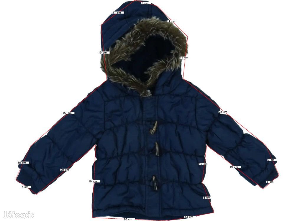 Babaluno Baby Új (címkés) Lány Télikabát (Méret: 86)