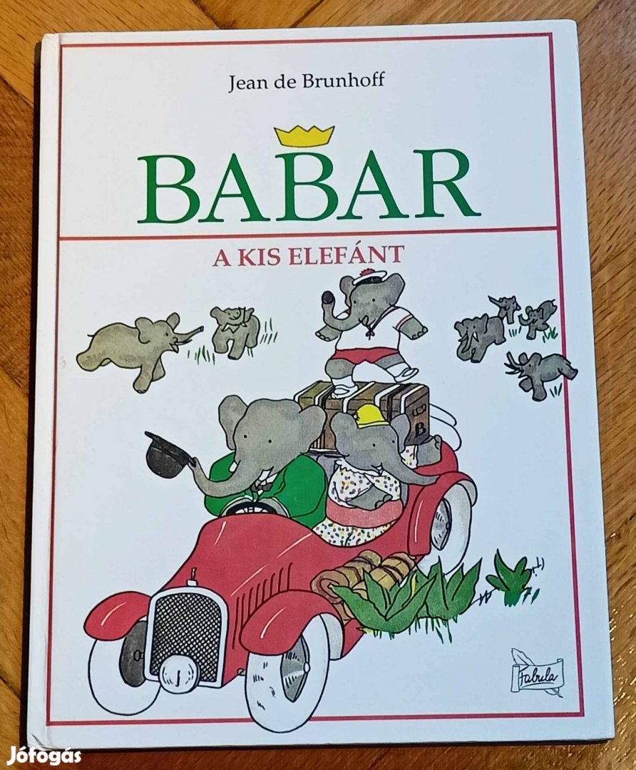 Babar a kis elefánt Jean de Brunhoff könyv 1994