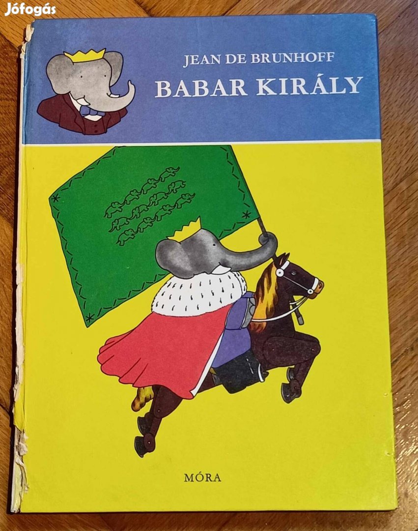 Babar király Jean de Brunhoff könyv 1980