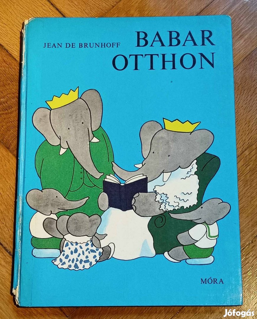 Babar otthon Jean de Brunhoff könyv 1977