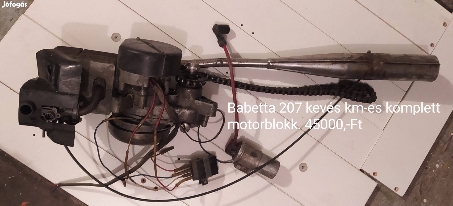 Babetta 207 kevés km-es komplett motorblokk